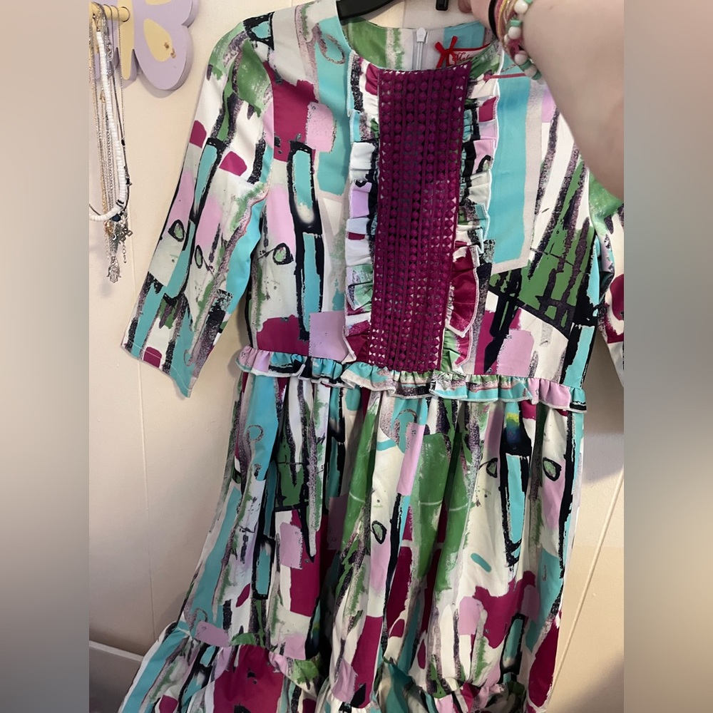 Melange girls size 16 full length dress